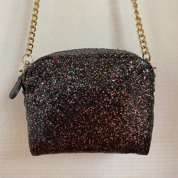 Design Lab Black Glitter Shoulder Bag - Picture 2 of 5